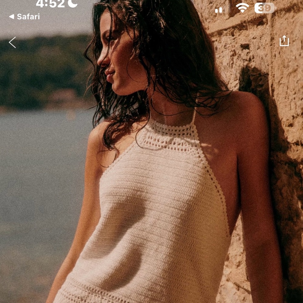 Sezane Crochet Helia Top